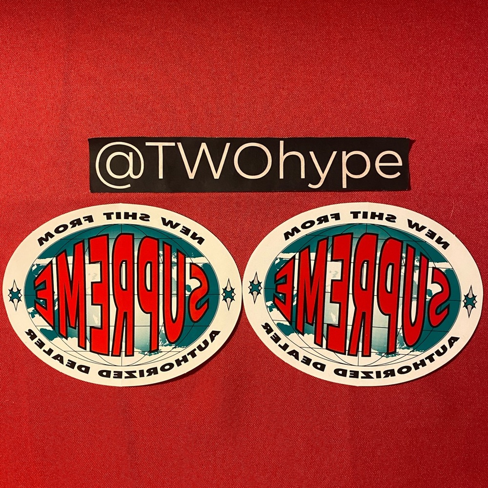 2 Supreme ‘New Shit’ Stickers (FW19)